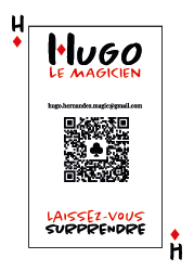 Carte de visite Hugo le Magicien